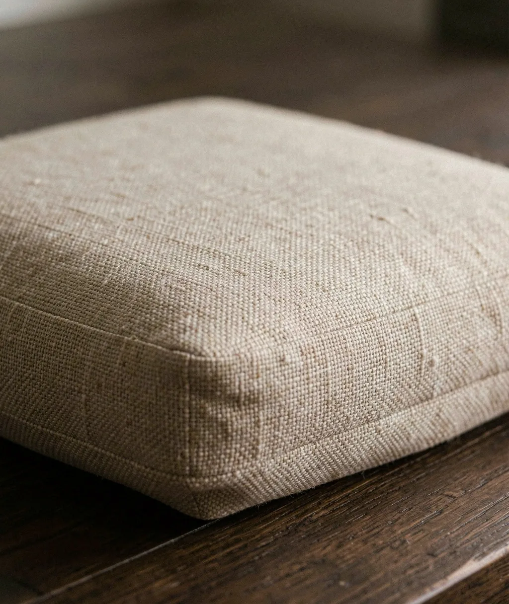 Meditation cushion texture detail